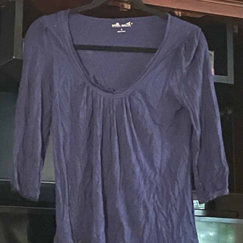 Willi Smith Deep Blue Blouse